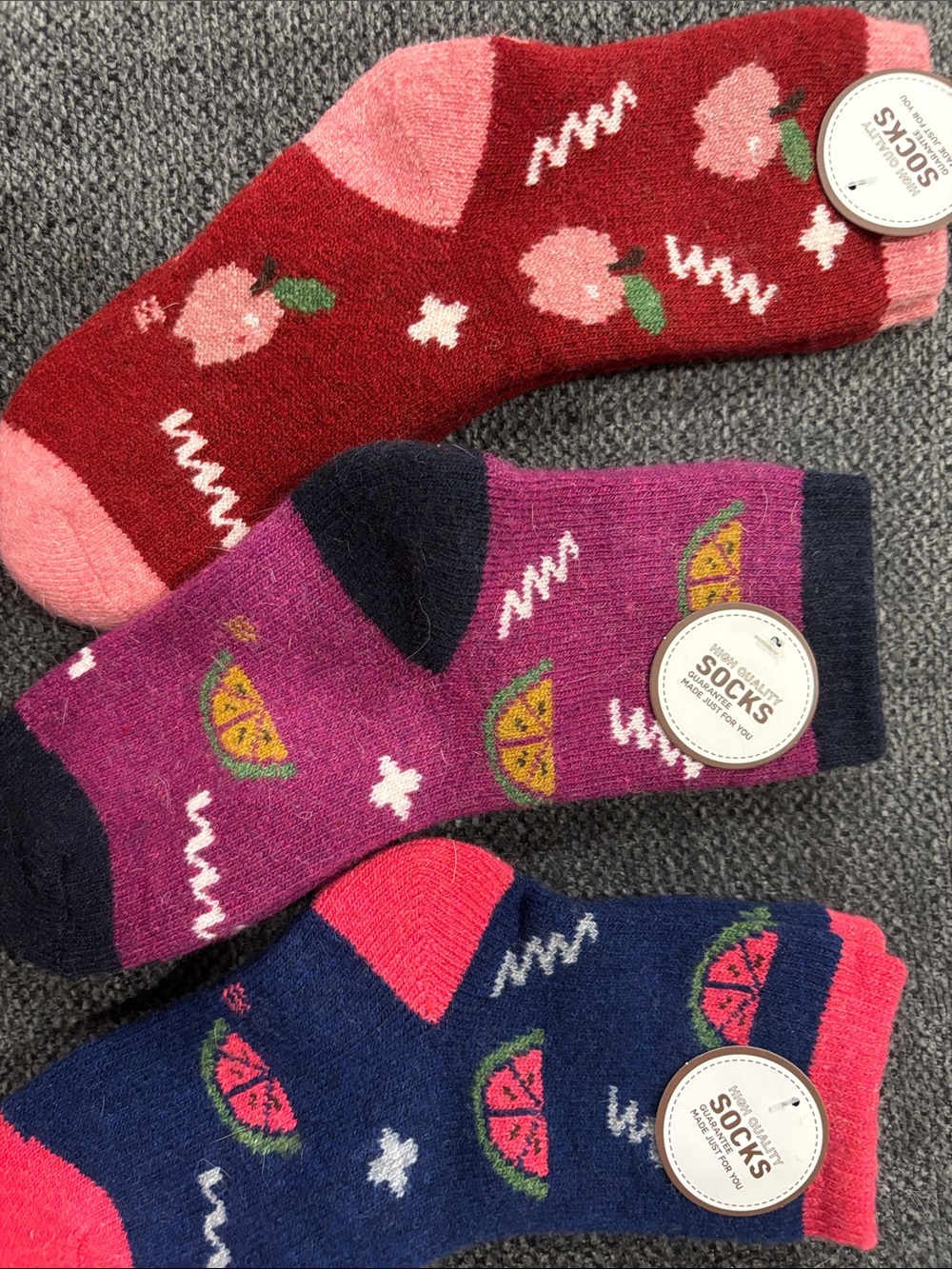 ANTSANG Kids Merino Wool Hiking Socks - Picture 2 of 3